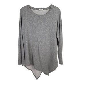 Soft Joie Tammy French Terry Asymmetrical Sweatshirt Gray Size M